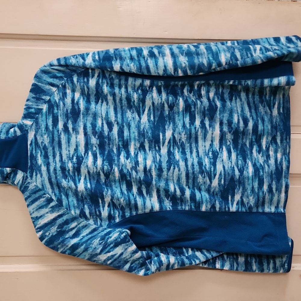 Columbia Blue Patterned Quarter-Zip Pullover - Picture 2 of 3